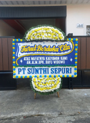 Papan Bunga Duka di Klitren